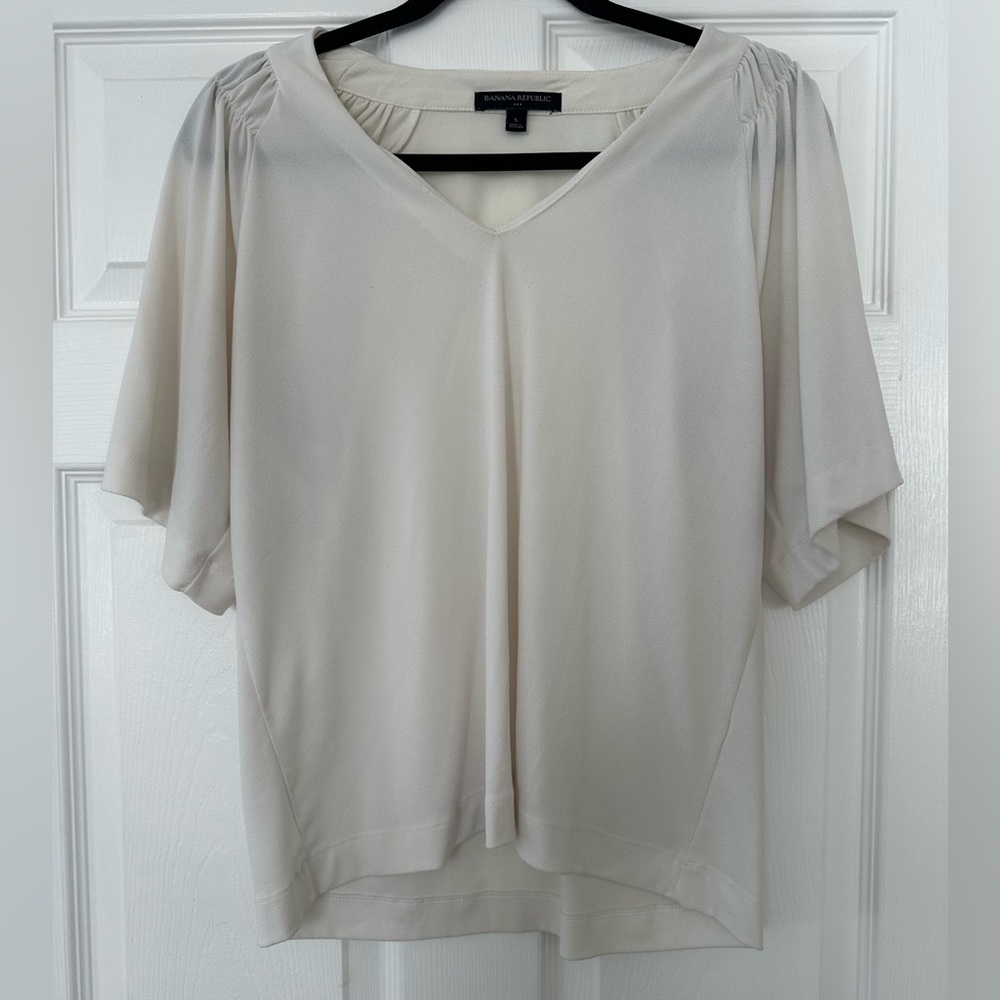 Banana Republic White Blouse
